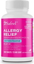 Safrel Allergy Relief Medication Diphenhydramine HCl Caplets 25 mg (1000 Count), Antihistamine Relieves Sneezing, Runny Nose, Hay Fever, Itchy Eyes and Throat, Seasonal Indoor & Outdoor Allergy Pills