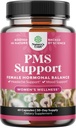 PMS Apoyo Suplemento para Mujeres – Equilibrio hormonal para el malestar menstrual femenino con DIM, Chasteberry, Black Cohosh " Ashwagandha - para los calambres del período Ease, Bloating de menopausia, Mood Swing – 60 Ct
