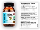 RD WAKDE'S Triphala Capsules (60 Veg Caps, Suplemento de base vegetal, hierba ayurvédica, todo natural, vegano)