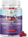 Naturalezas Artesanía Melatonina Gummies para niños Apoyo al sueño - Niños sin complicaciones Melatonina Gummies para el soporte de la orina - Delicioso y Tummy Amistoso Gummy 1 Mg Little Ones Non-GMO Gluten Gratis y Halal