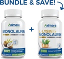 Palmara Health Premium Monolaurin 600mg + L-Lysine + Monolaurin Combo
