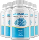 (5 Pack) Neuro Brain y Focus Suplemento, Neuro Brain Memory Focus y Soporte Cognitivo, Neuro Brain Pills NeuroBrain to Boost Memory Neuro Brain Vitamin (300 cápsulas)