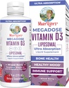 MaryRuth Orgánicas Megadose Vitamina D3 Liposomal ← Vitamina D 4000 UI Silencio Ultra Absorción  Immune Soporte para Adultos Silencio Bone Health ← VIT D3 Silencio Vegan  Sugar Free TEN Gluten Free ← Non-GMO Silencio 45 Servings