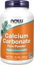 AHORA Suplementos de alimentos, calcium carbonate Powder, alto porcentaje de calcio, apoya la salud ósea*, 12 onzas