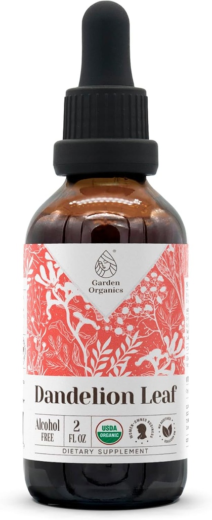 Hoja de Dandelión USDA Extracto Ecológico Libre de Alcohol ← Suplemento Dietario, Tintura de alta potencia, Sistema Digestivo ← Hoja de Dandelión Orgánica Certificada Natural (Taraxacum Officinale) Hoja Seca 2 oz
