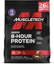 MuscleTech Platinum 8-Hour Protein Powder - 7 Premium Protein Sources with Whey & Casein Protein for increased Lean Muscle, Strength & Mejor recuperación - Milk Chocolate, 50 Servings