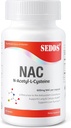Suplementos, N-Acetyl Cysteine (NAC) 600mg, 100 Veg Capsules - Non-GMO, Gluten Free