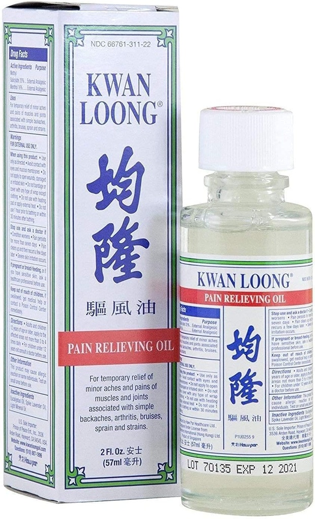 Kwan Loong Dolor Aliviando Aceite Aromático (2 fl oz)