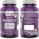 Naka Pro Herbs Platinum Nutri Probiotic (7 Strains, 16 Billion +) Shelf Stable, 75 Vcaps 1 Count Packaging May Vary
