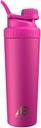 AeroBottle Cryo Shaker Cup, Insulated Stainless Steel Water Bottle and Protein Shaker, Mixes Protein and Pre Workout With Turbulent Mixing Technology, No Blending Ball or Wisk, 26oz, Rosy Sunset Pink