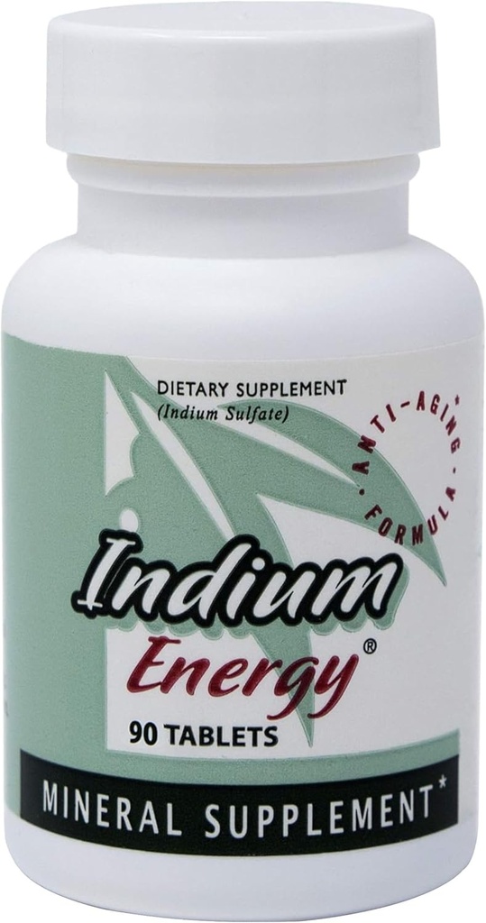 EAST PARK Research - Indium Energy - All Natural Indium Powerful Anti-Aging Support - Helps Increase Energy and Supports Mental Clarity, Sleep, Joints and Global Sense of Well-Being