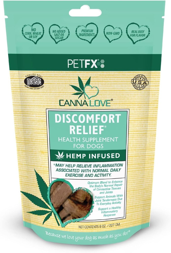 CannaLove Descomfort Alivio de cáñamo Infundido Suplemento Sticks - 8oz Bolsa, Doctor Formulado