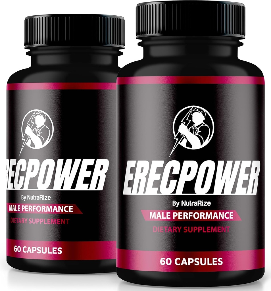 (2 Pack) ErecPower for Men, Official ErecPower Pills, All Natural Male Supplement, Capsule to Boost Energy and General Health, Erec Power Support for Peak Performance, Vitamina, Review (120 Capsules)