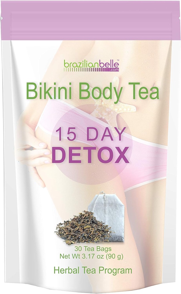 Bikini Body Detox Tea - Detoxify, Boost Energy Levels, y mejora la complejidad (15 Day Detox)