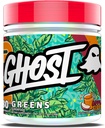 GHOST Greens Powder, Apple Cider - 30 Servings - 19 Superfood Greens & Reds Powder, Fruits, Vegetables, Spirulina, " Chlorella, Prebiotics, 10 Billion CFU Probiotic " Digestive Enzymes - Gluten-Free
