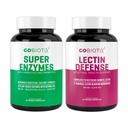 GOBIOTIX Super Enzymes Supplement - Digestive Enzymes with Prebiotics and Probiotics for Women and Men - Supports Gut Health, Gluten Digestion, Lactose Absorption, Plant Based Dietary Pills
