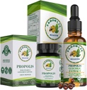 Propolis Health Premium Brasileño Green Propolis Bundle: 1000mg Cápsulas con vitamina E &amp; Green Propolis Extract Liquid - 50 días Cápsula &amp; 30 días Suministro líquido para soporte inmunitario