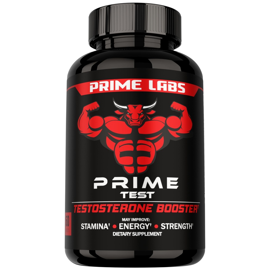 Laboratorios Prime - Booster de testosterona para hombres - resistencia, resistencia, " Booster de fuerza - 60 caplets