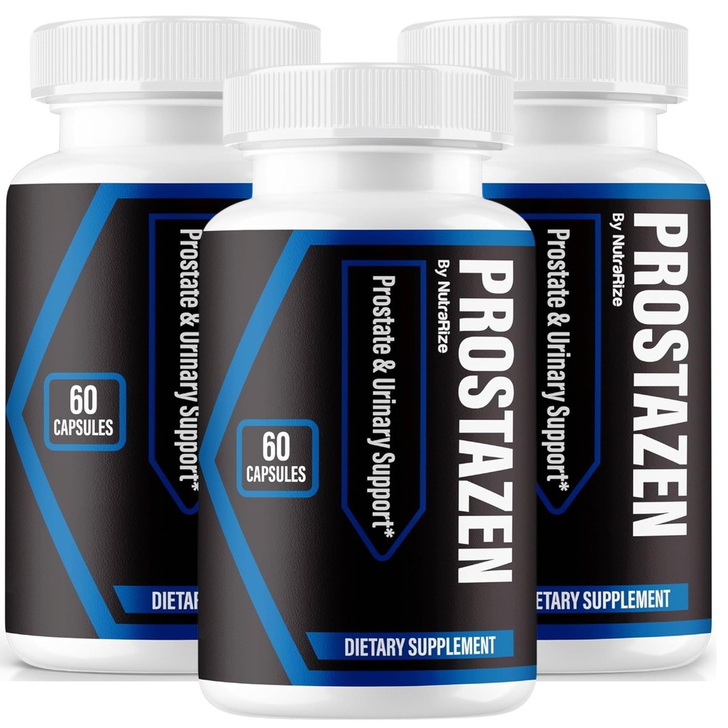 NutraRize (3 Pack) Prostazen Capsules, Official Prostazen Pills to Support Prostate Health, Prostazen Plus Premium Formula, Prostazen for Healthy Prostat, Prostazen Zen Pastillas Review (180 cápsulas)