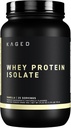Kaged Whey Protein Isolate Powder Vanilla 100% Pure Low Lactose Whey Post Workout Recovery Drink Supports Muscle-Building 25g per Serving 41 Servings