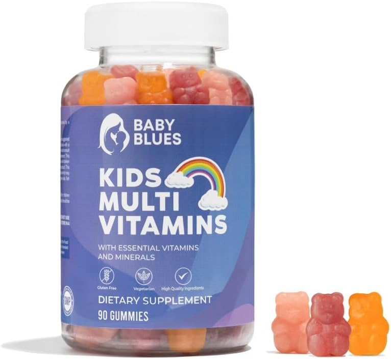 Bebé Azules completos niños Gummies multivitamínicos - Vitaminas esenciales para la salud diaria de los niños - Osos de Gummy multivitamina de los niños sabrosos