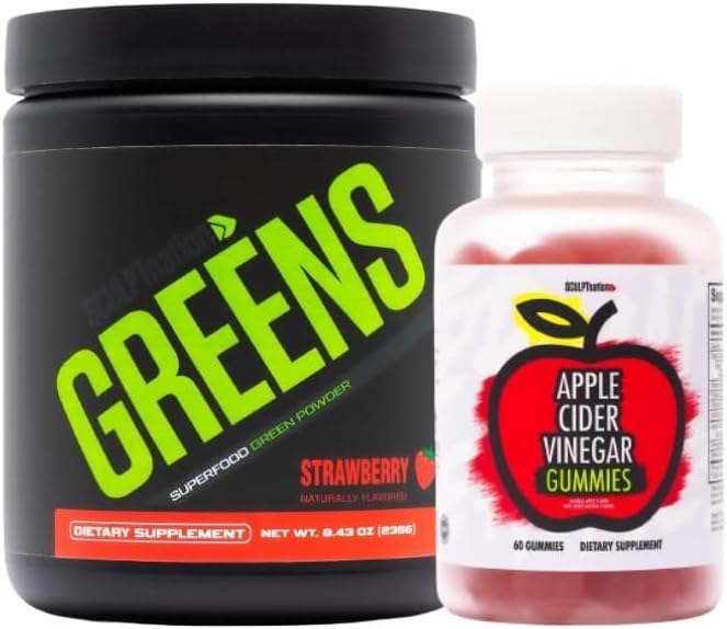 Sculpt Nation by V Shred Greens Strawberry and Apple Cider Vinegar Gummies Bundle