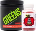 Sculpt Nation by V Shred Greens Strawberry y Apple Cider Vinegar Gummies Bundle