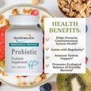 TRANSFORMACIÓN LA GENESIS DE LA BUENA SALUD Suplemento Probiótico, apoya la Salud Digestiva con Enzymes, Nutrient Absorption " Gut Balance, High Potency Formula,120 cápsulas