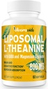 L-Theanine 800mg Suplemento con GABA y Magnesium Glycinate - Compuesto natural, sueño y relajación (60 Softgels)