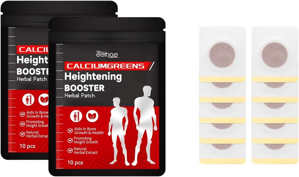 NeYLim Herbal Calcium Support Patch, Altura de Booster Herbal Patch,Altura de crecimiento, Altura de hierbas Al aumentar la parche de pie, para apoyar la salud del hueso y mejorar la altura (2pack)