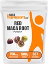 BulkSupplements.com Red Maca Powder - de Root, Maca Suplemento, Herbal Suplemento - Vegan &amp; Gluten Gratis, 750mg por Serving, 500g (1.1 lbs) (Pack of 1)