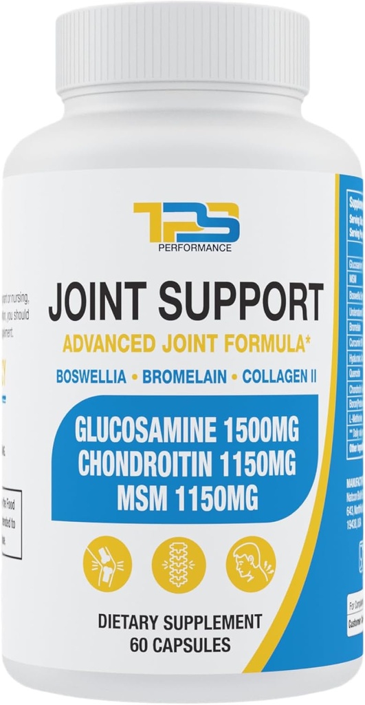 Suplemento de apoyo conjunto  Glucosamine Chondroitin MSM 60 Capsules