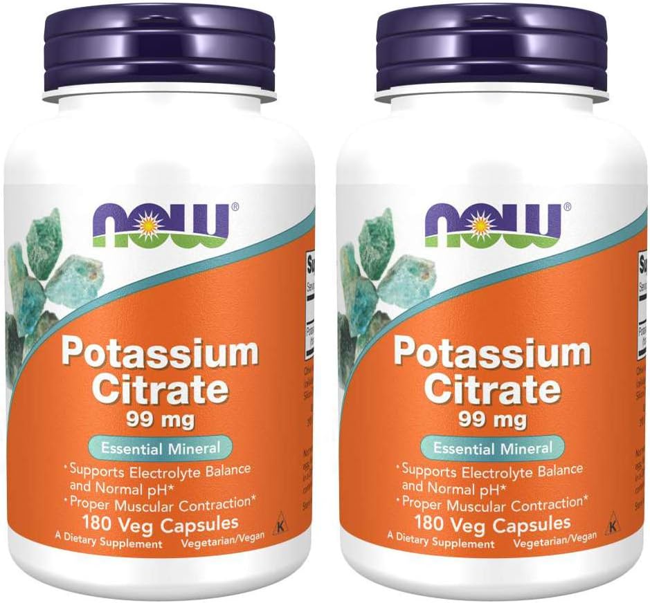 Citrato de potasio 99 mg 180 cápsulas (Pack of 2)