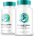 NutraRize (2 Pack) ClearTone Tinnitus, Clear Tone Pills for Hearing, ClearTone Pills Suplemento para la salud total del oído, Official Auditory Support Capsules, ClearTones Review (120 cápsulas)