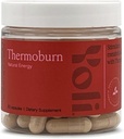 Yoli® Thermoburn Energy Supplement with Green Tea Leaf, Guarana, Choline, Raspberry Ketones y Thermo-G Proprietary Blend - Energy Vitamin, 60 cápsulas