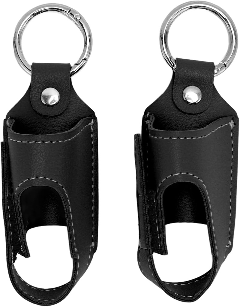 2pcs Asma Inhaler Holder Portable PU Leather Travel Handy Holder Secure Convenient Storage, Lightweight Carrying Case Fits Most Inhalers, Protective Carrying Holder for Travel