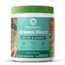 Increíble Grass Greens Superfood Detox " Digest: Greens Powder with Digestive Enzymes " Probiotics, Clean Green, 30 Servings (Packaging May Vary)