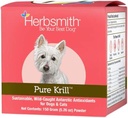 Herbsmith Pure Krill - Wild-Caught Antártico Krill - Sólo 1 Ingrediente - Astaxanthin para perros - Listo para usar Omega 3s – Alternativa a Krill Oil para perros - 150g
