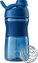 BlenderBottle 20-Once Black and Navy Protein Shaker Botellas con BlenderBall Wire Whisk