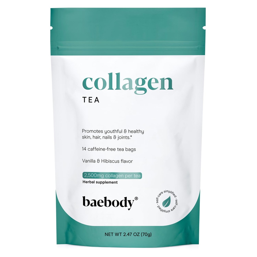 Baetea Beauty Booster Tea - 2.500 mg de Peptides para el pelo de piel y uñas