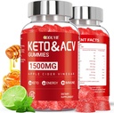 (2 Pack) Manzana Vinagre Gummies tóxico Keto ACV Gummies for Support Metabolism & Fat Burn with Vitamin B6 &amp; B12 ← ACV Suplemento Silencio Lemon Honey Flavor  120 Vegan for Women and Men