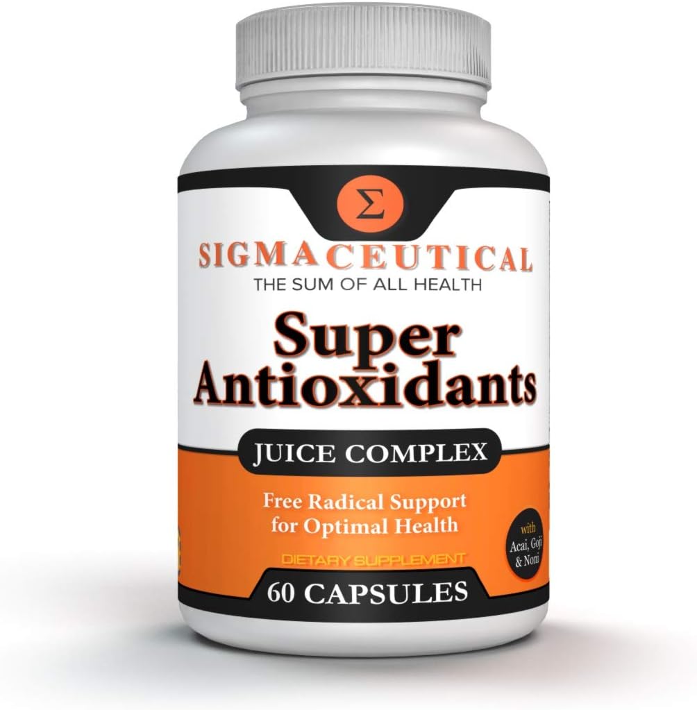 Super Antioxidante Capsules – 6 Superfruit Blend con Goji Berry, Acai, Resveratrol for Immune Support – Skin Health & Daily Wellness – 60 Conde Made in USA