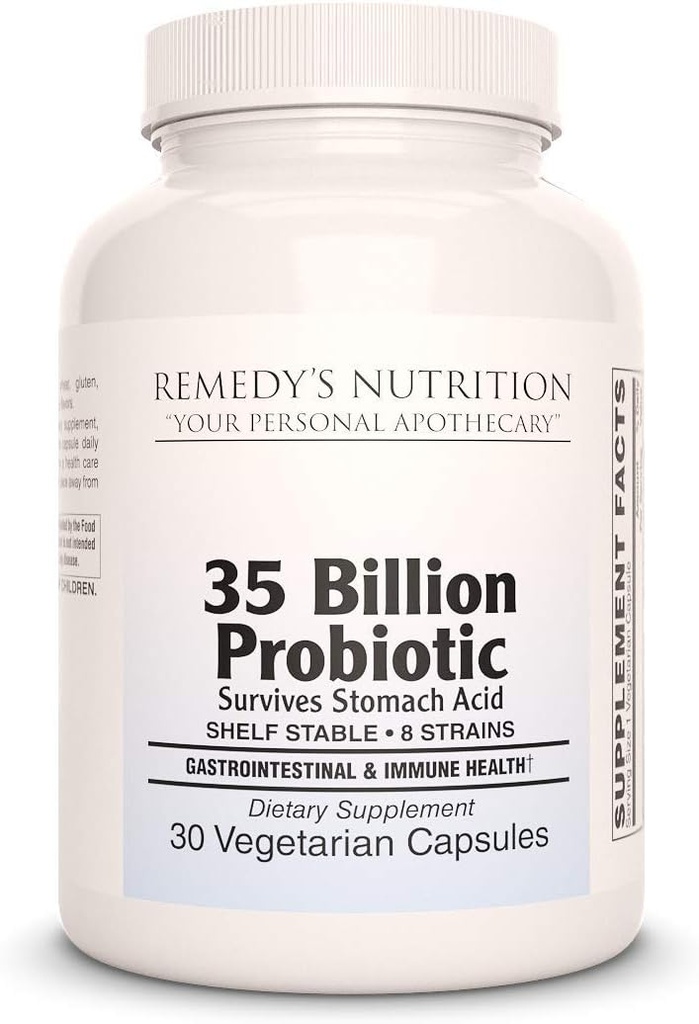 Nutrición de Remedy Probiótico 35 billón 30 cápsulas/Veganas