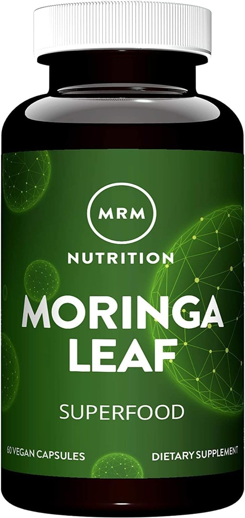 MRM Nutrición Moringa Leaf Capsules tención 600mg Moringa  sometida Superfoods Silencio 60 Servings