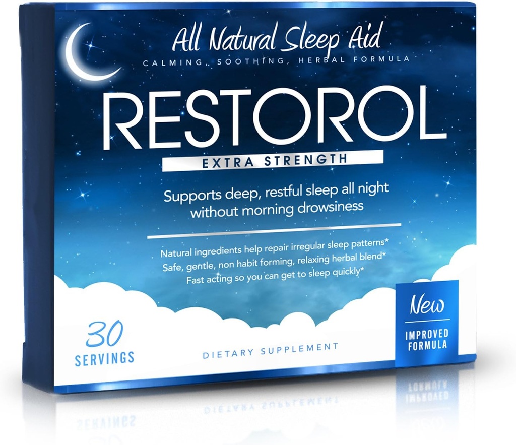 | Natural Sleep Aid – Help Sleep Cycle – Get Restful Sleep (30ct) 30 Count (Pack of 1)