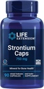 Life Extension Strontium Caps, Trace Mineral for Advanced Bone Health Support, Gluten Free, Non-GMO, Vegetarian, 90 cápsulas