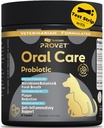 Probiótico Oral para Perros – Suplemento avanzado de Salud Dental con Probióticos, Extracto de Té Verde Seaweed – apoya la salud de Gum, reduce el dolor de pecho – 60 cápsulas y 2 tiras de prueba Periodontal