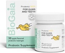 BioGaia Prodentis Kids ← Probióticos dentales para los dientes y las gomas tóxicos promueve la buena salud oral " Gut Health Too TEN Oral Probiotics TEN 30 Apple-Flavored Lozenges TEN 1-Pack