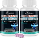 Cretina de cerdas Tablas para Hombres &amp; Mujeres, Cretina Monohidratos, 99% Absorción con Liposomal &amp; Micronized, 60 Servimientos