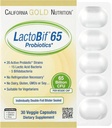 LactoBif Probiotics, 65 Bllion CFU, 20 Active &amp; Clinically Researched Probiotic Strains, Soy-Free, Sugar-Free, Vegetarian, Individually Double-foil Blister Sealed, 30 Veggie Capsules